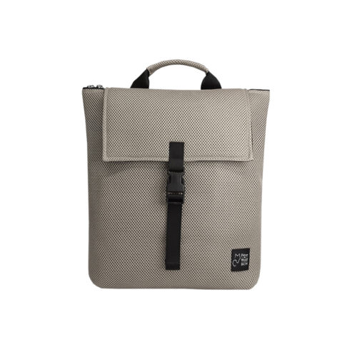 Mochila en tejido 3D beige