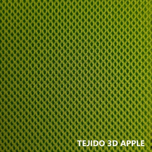 Tejido 3D micro verde manzana