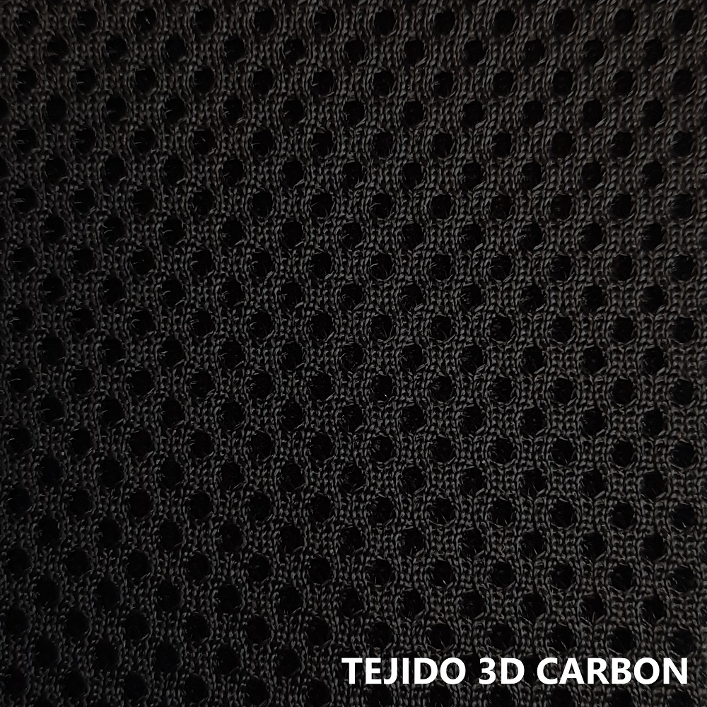 Tejido 3D gris carbón