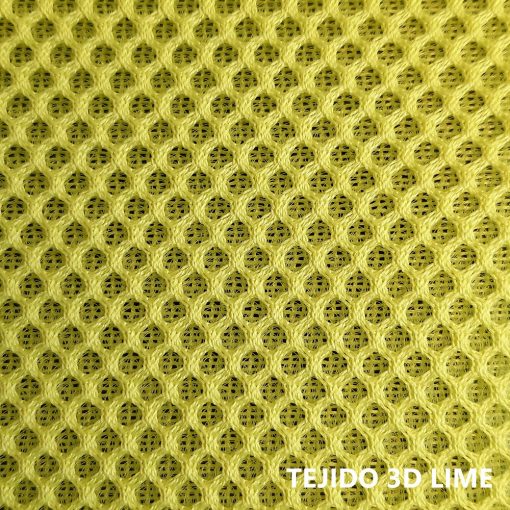 3D fabric lime green