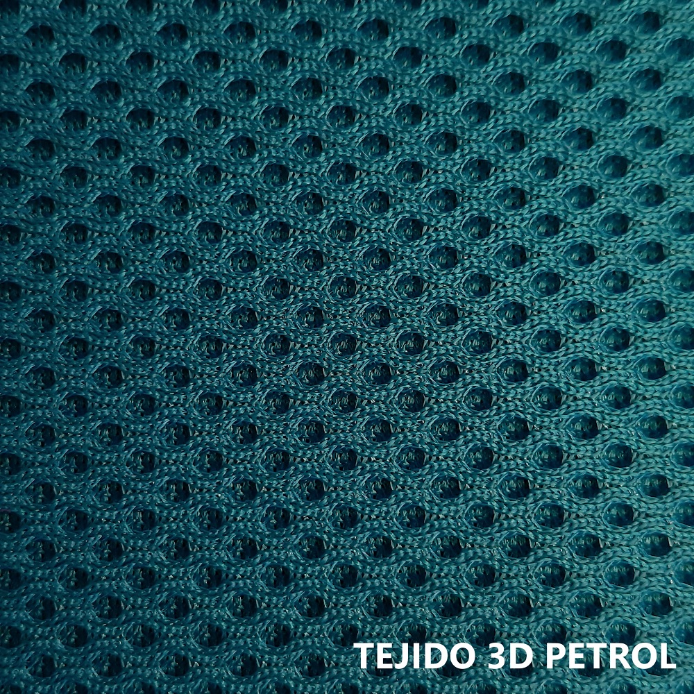 Tejido 3D verde petróleo