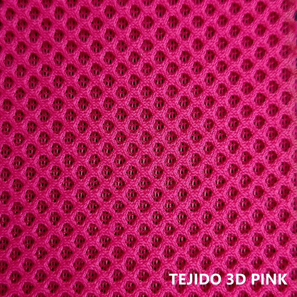 Tejido 3D rosa fucsia