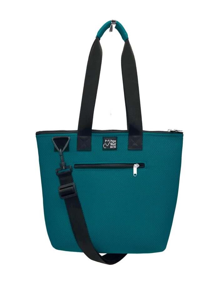 Bolso Barco Pockets en tejido 3D verde petróleo