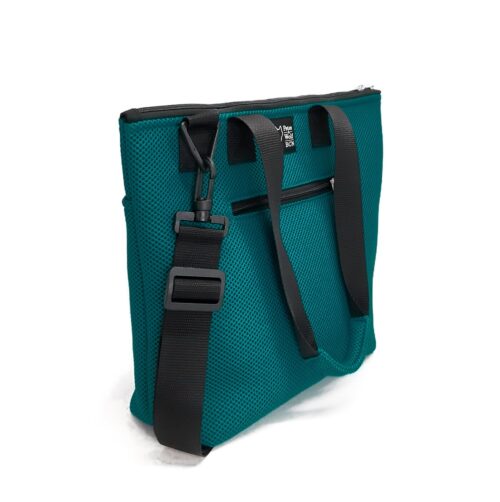 Bolso Barco Pockets en tejido 3D verde petróleo