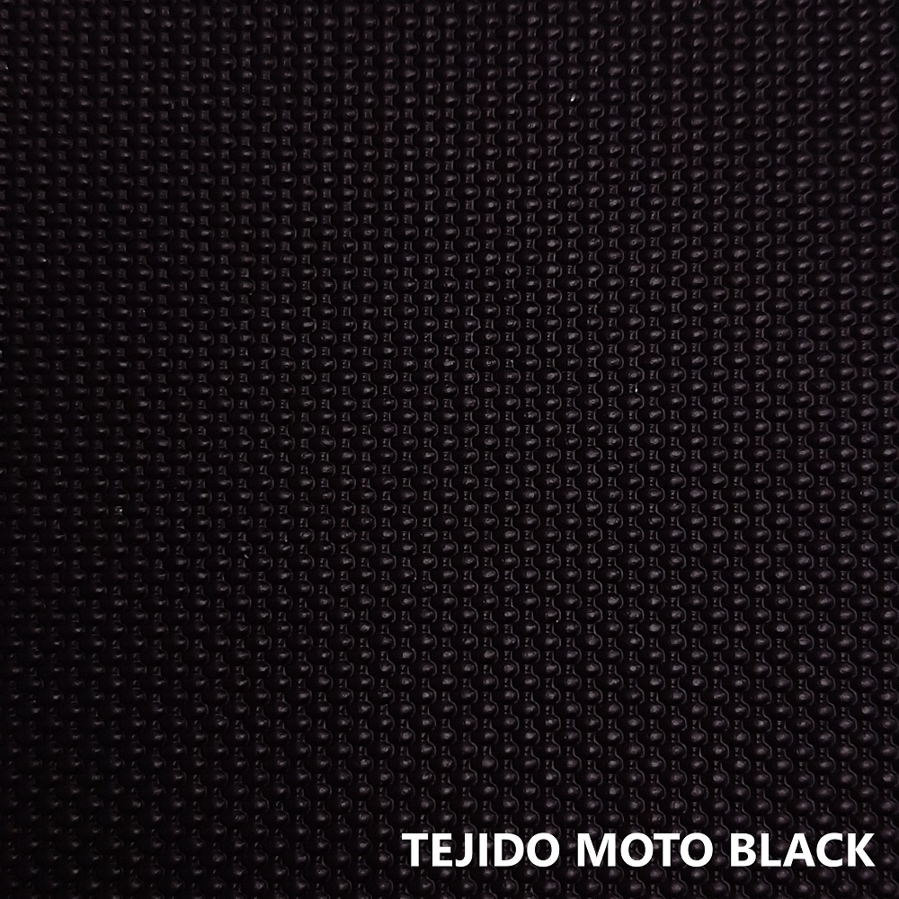 MOTO BLACK LR TEjido de asiento de moto negro