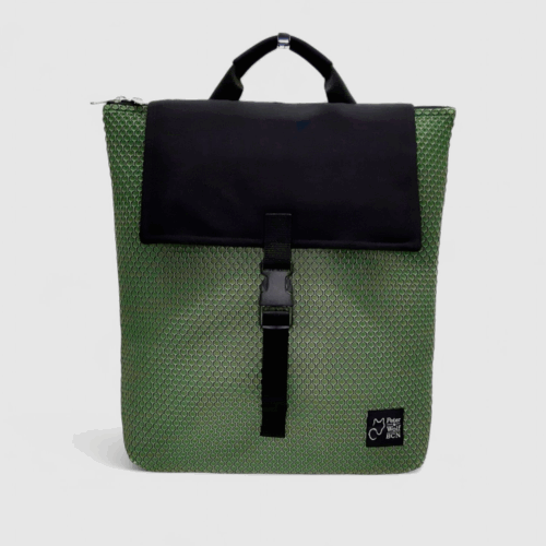 Mochila en tejido técnico Sport 3D Max verde salvia