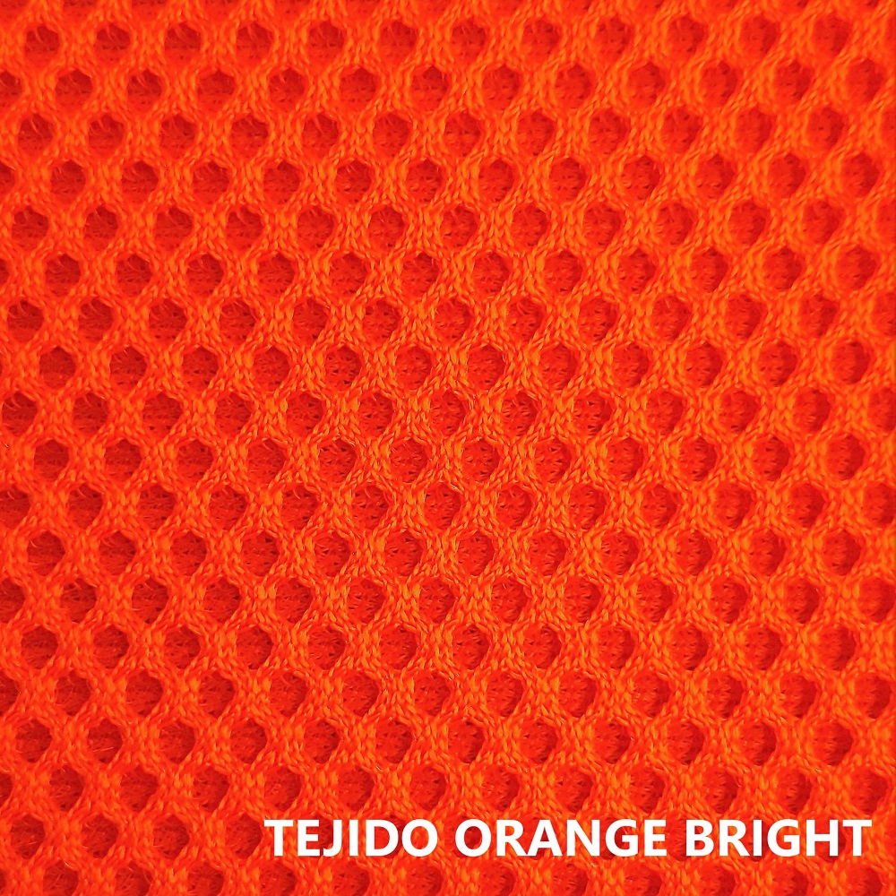 3D fabric orange bright