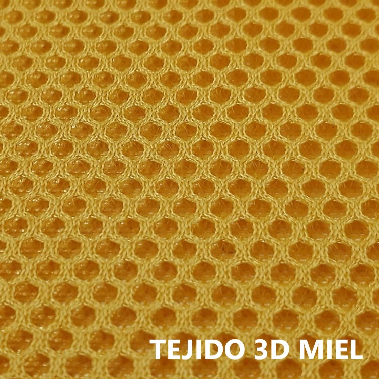 Tejido 3D amarillo miel