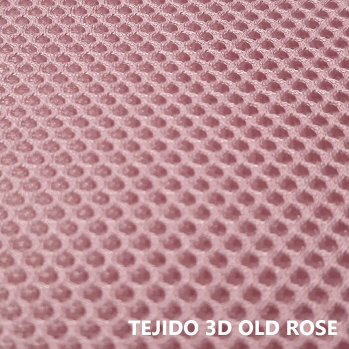 Tejido 3D rosa malva