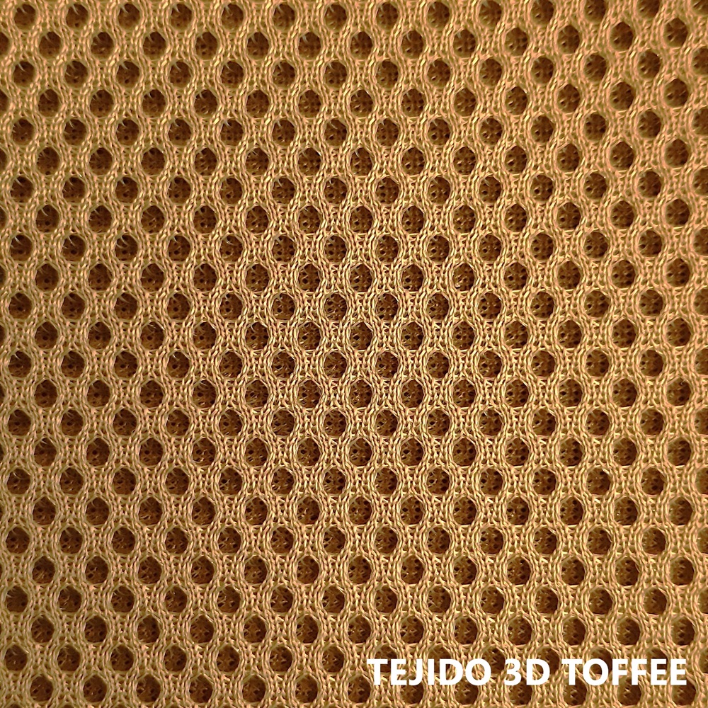 Tejido técnico 3D color marrón toffee