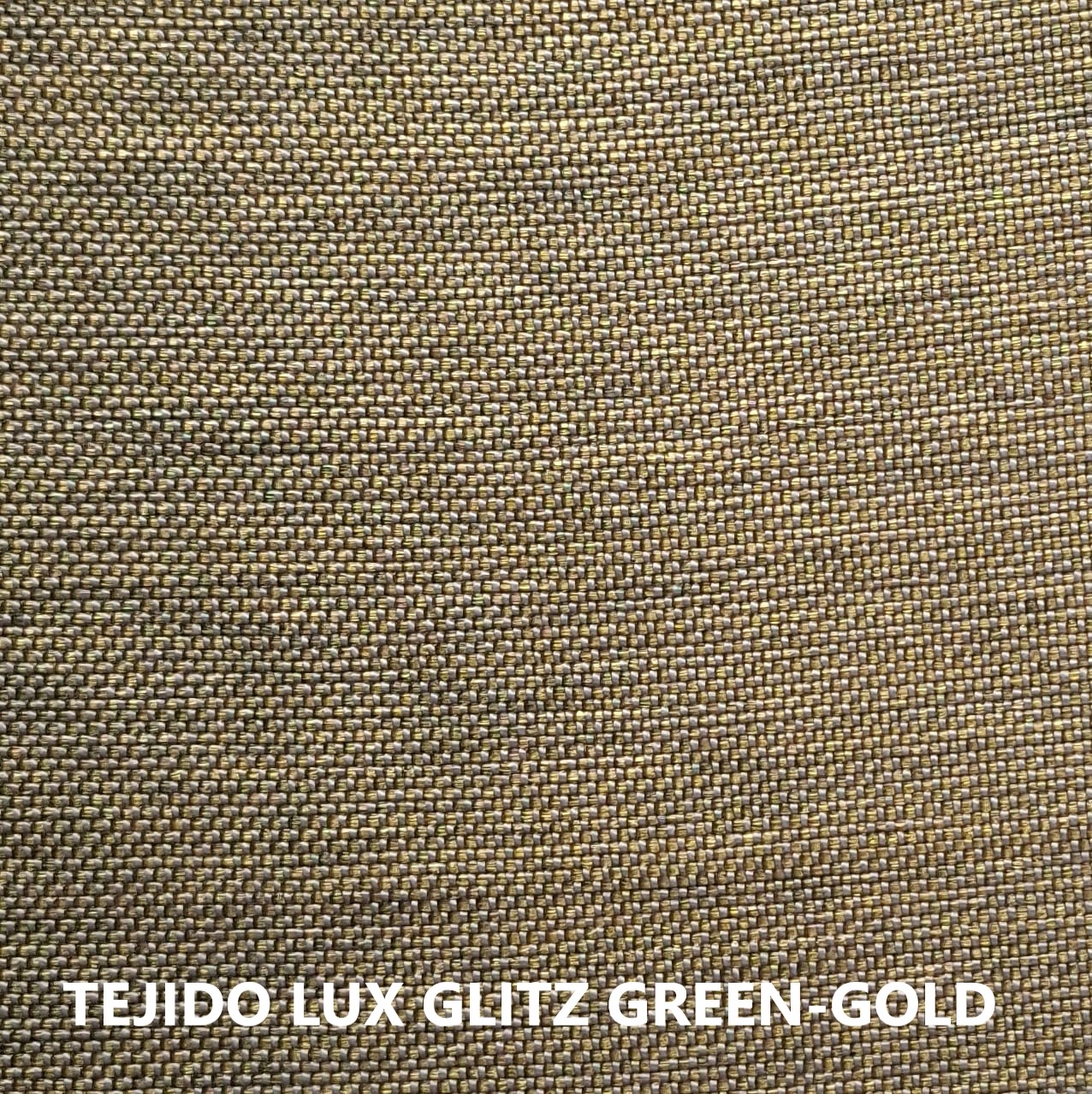 Tejido LUX Glitz color verde-dorado