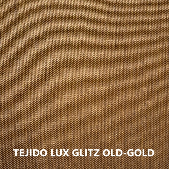 Tejido LUX Glitz color oro viejo