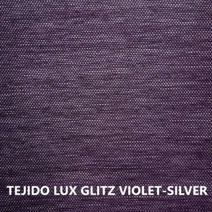 Tejido LUX Glitz color violeta-plata