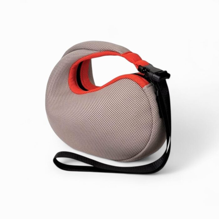 Bolso Nautilus en tejido 3D beige y naranja