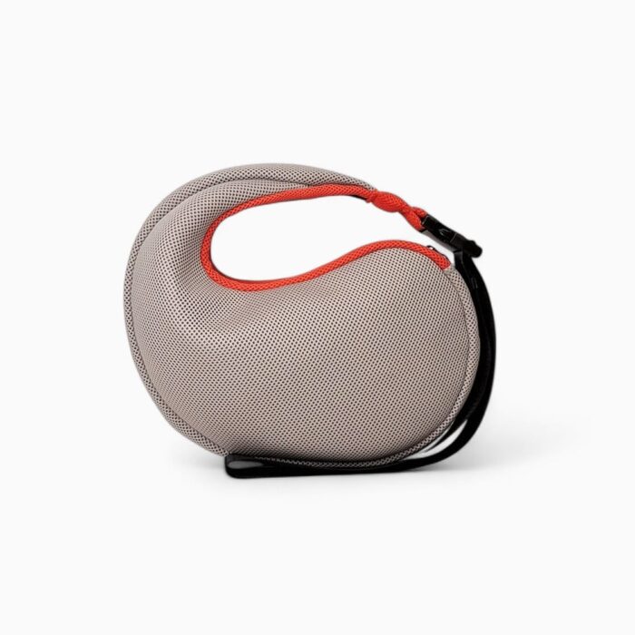 Bolso Nautilus en tejido 3D beige y naranja