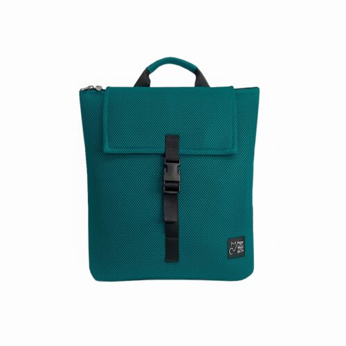 Mochila en 3D verde petróleo