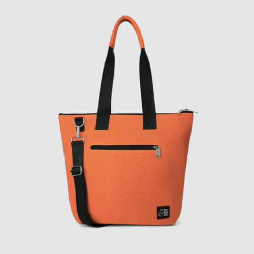 Bolso Barco en tejido 3D naranja mandarina