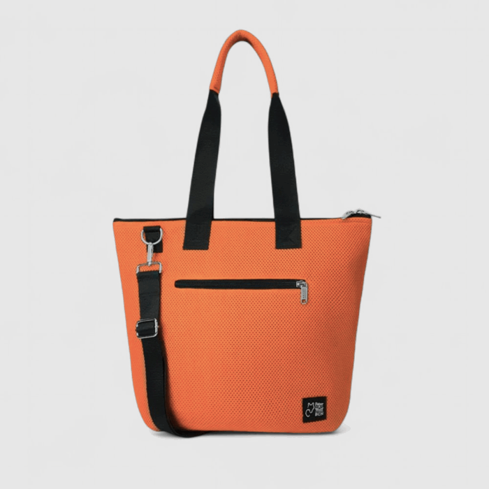 Bolso Barco en tejido 3D naranja mandarina