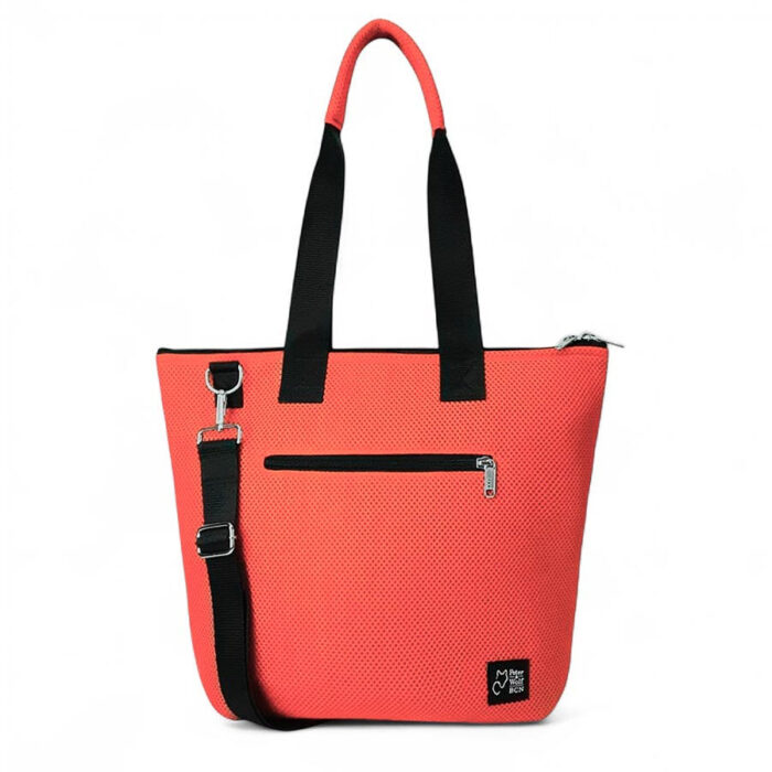Bolso Barco en tejido 3D  naranja mandarina