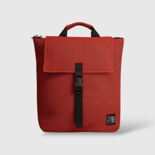 Mochila en tejido técnico 3D teja