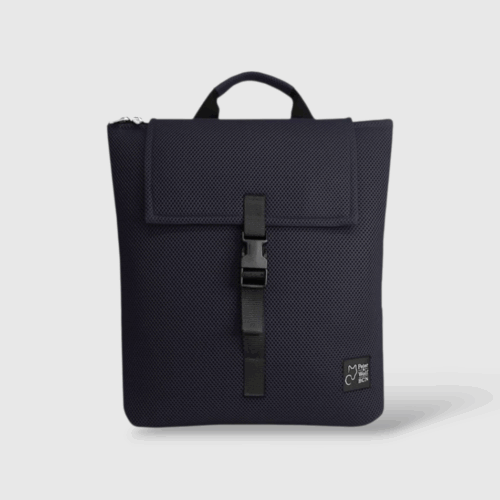 Mochila en tejido técnico 3D gris carbón