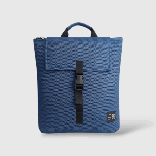 Mochila en tejido 3D azul marino
