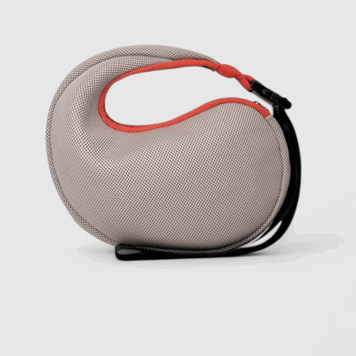 Bolso Nautilus en tejido 3D beige-naranja