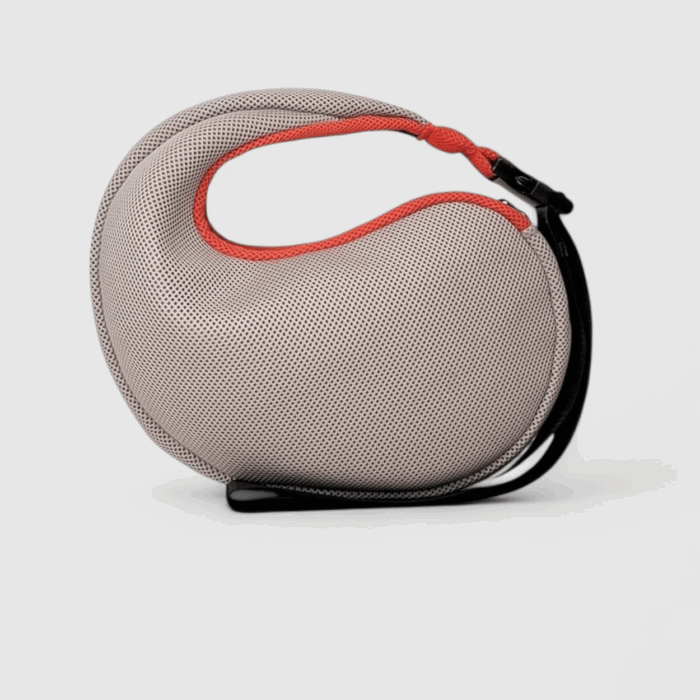 Bolso Nautilus en tejido 3D beige-naranja