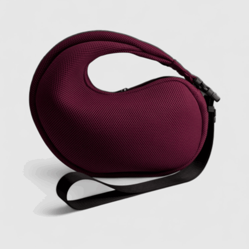 Bolso Nautilus en tejido 3D burdeos