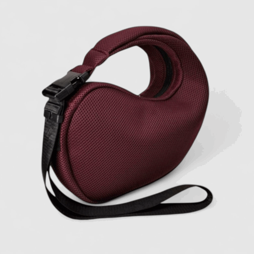 Bolso Nautilus en tejido 3D burdeos
