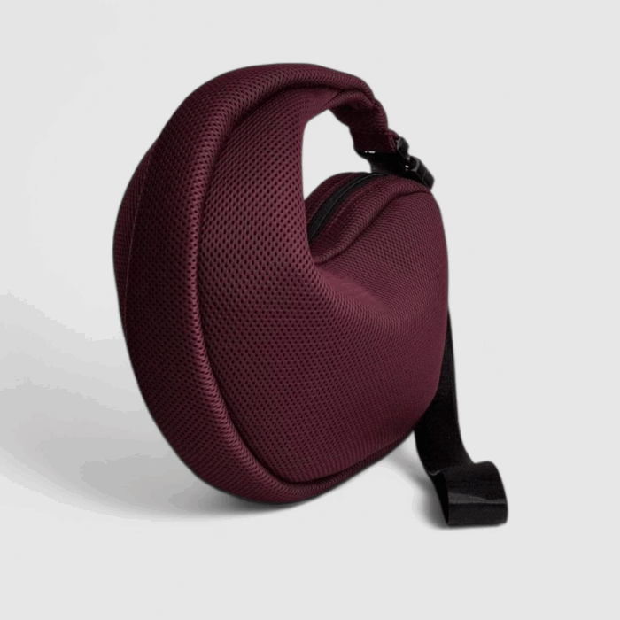 Bolso Nautilus en tejido 3D burdeos