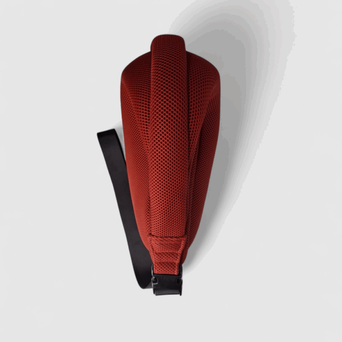 Bolso Nautilus en tejido 3D teja