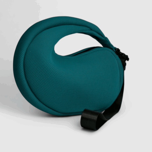 Bolso Nautilus en tejido 3D verde petróleo