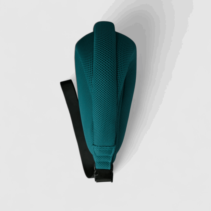 Bolso Nautilus en tejido 3D verde petróleo