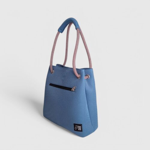 Bolso Kraft en tejido técnico 3D azul marino
