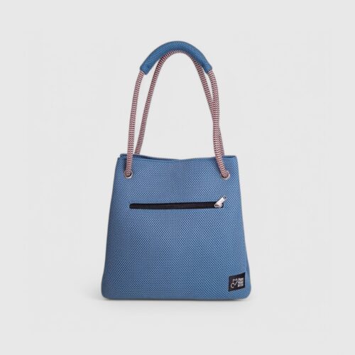Bolso Kraft en tejido técnico 3D azul marino