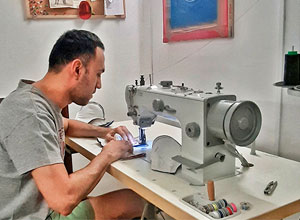 Trabajando en el taller