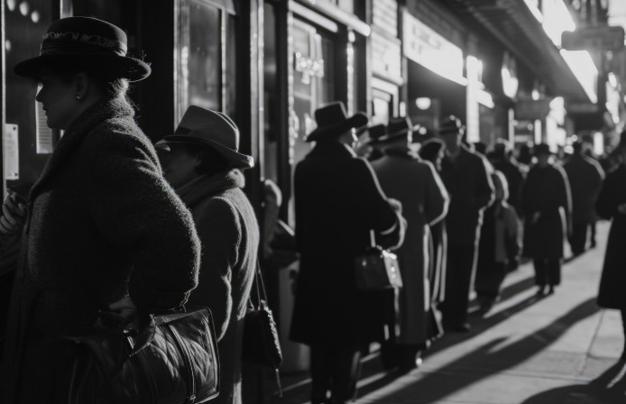 Multitudes en tiendas