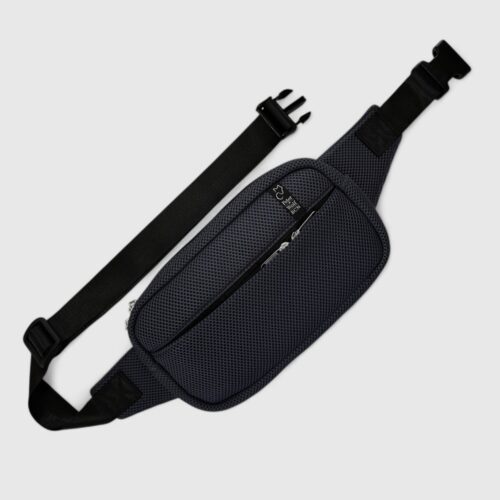 Riñonera XL en tejido técnico 3D gris antracita