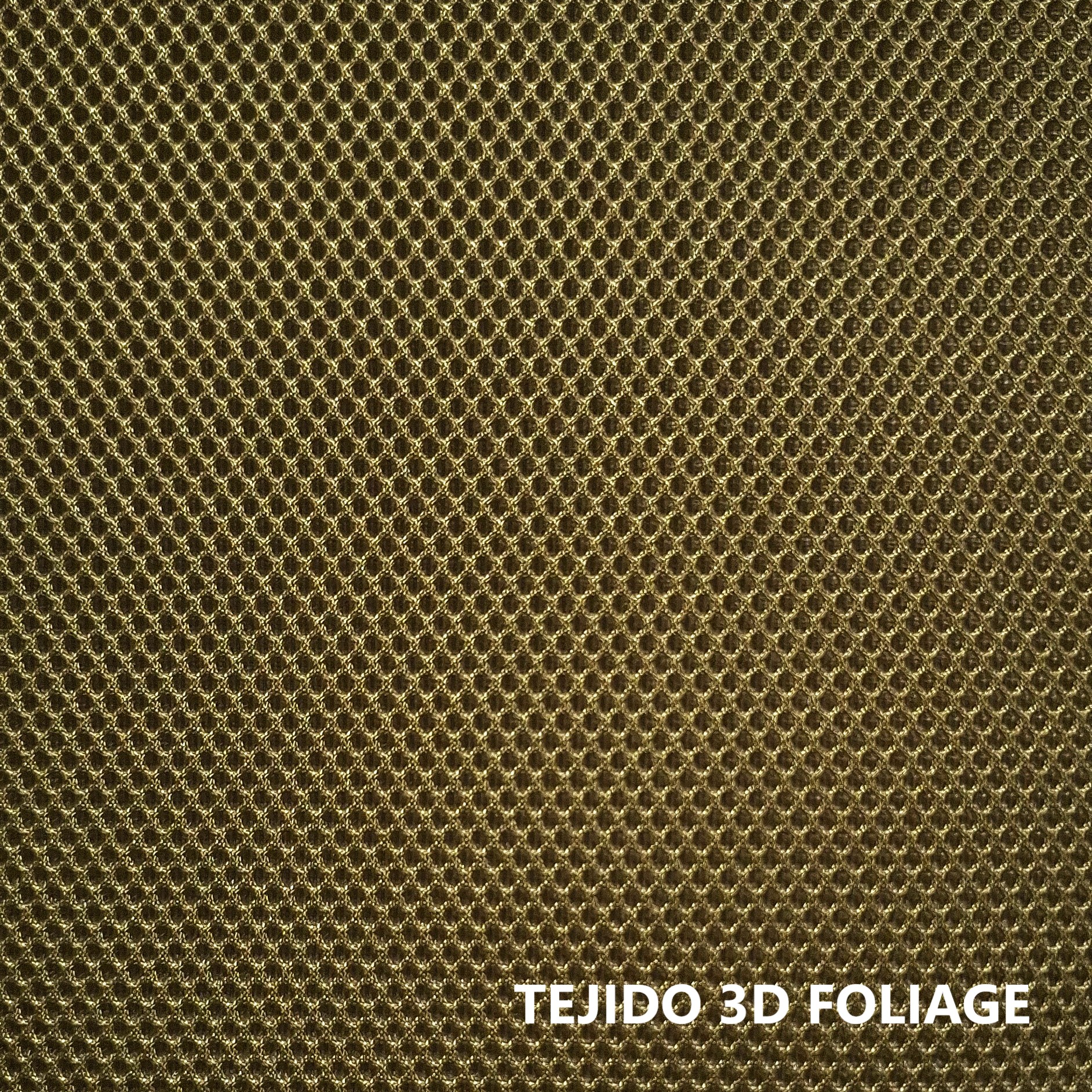 3D FOLIAGE Khaki green Foliage 3D technical fabric