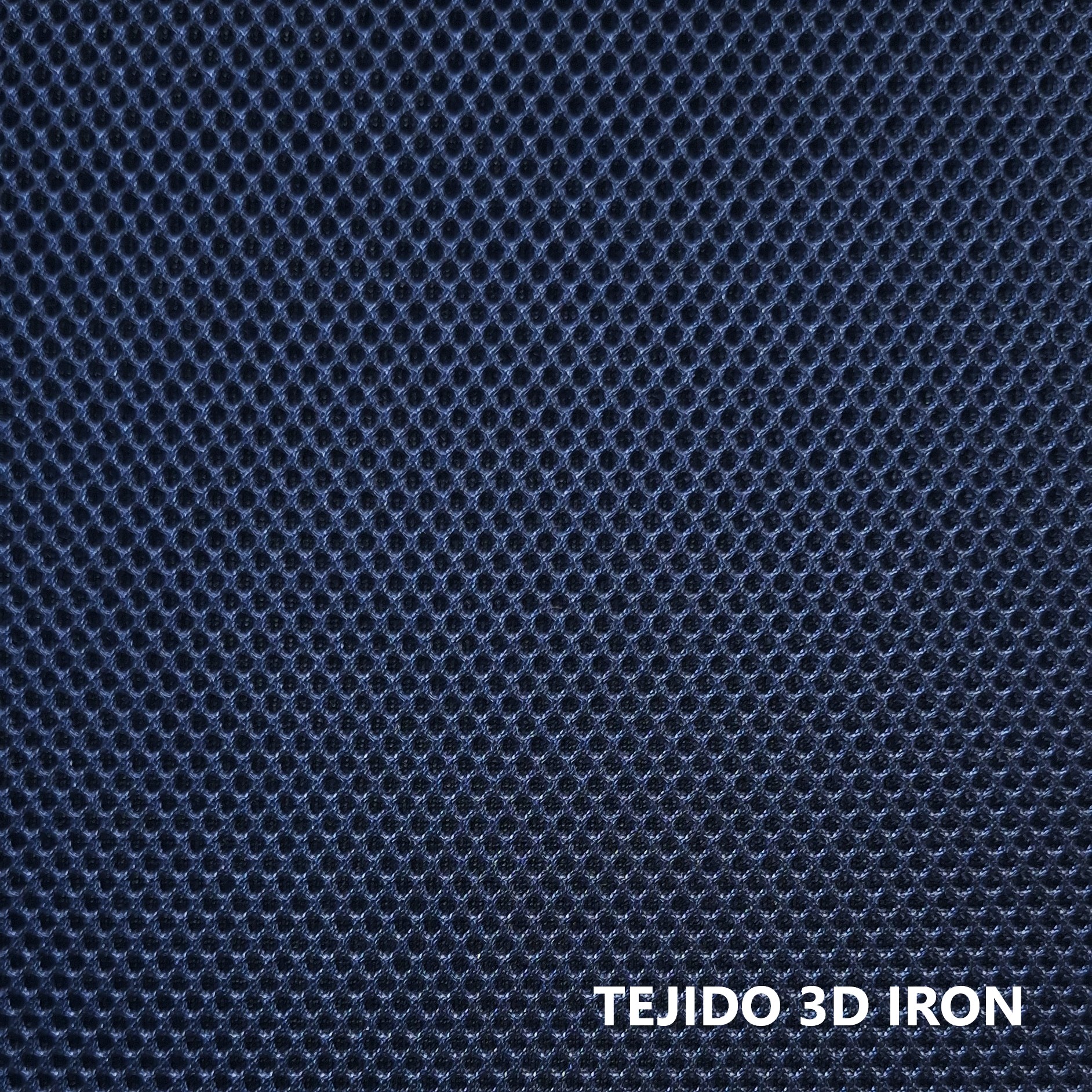 3D IRON Iron navy blue 3D technical fabric
